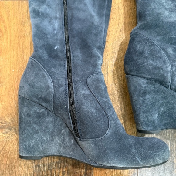 Born Crown Olana Over the Knee Leather Suede Boots - Picture 2 of 8